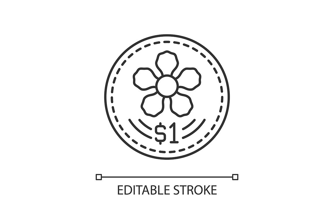 Singapore national symbols linear icons set for dark and light mode