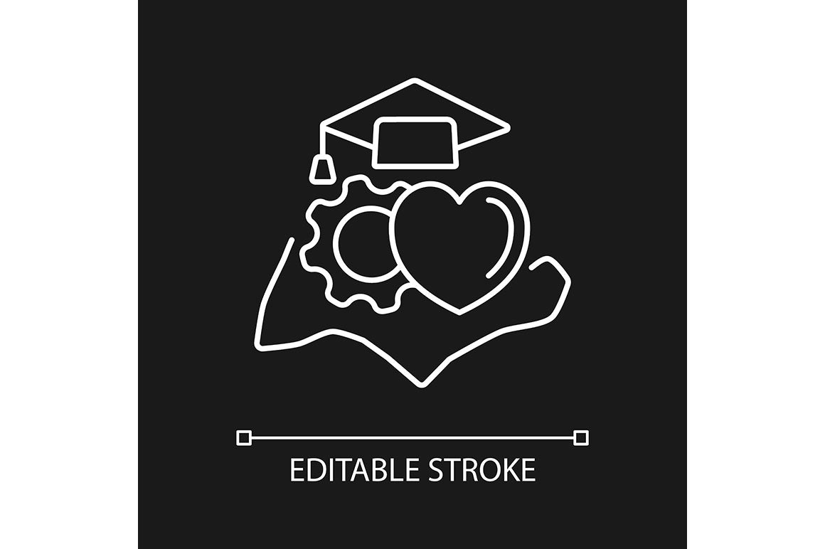 Singapore national symbols linear icons set for dark and light mode