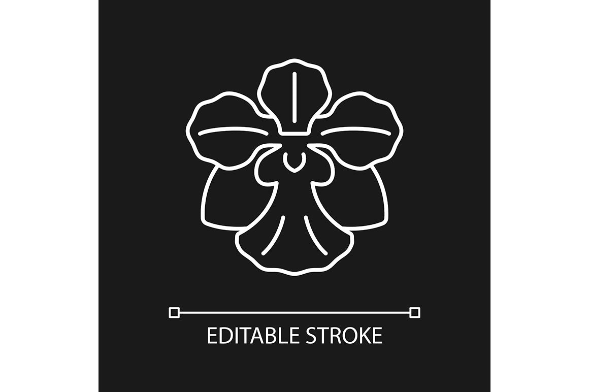 Singapore national symbols linear icons set for dark and light mode