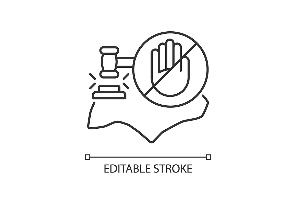 Singapore national symbols linear icons set for dark and light mode