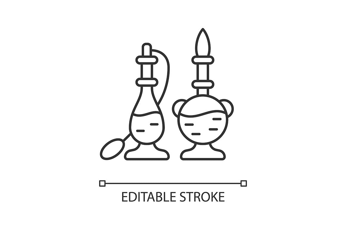 Singapore national symbols linear icons set for dark and light mode