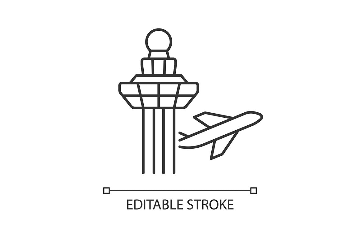 Singapore national symbols linear icons set for dark and light mode