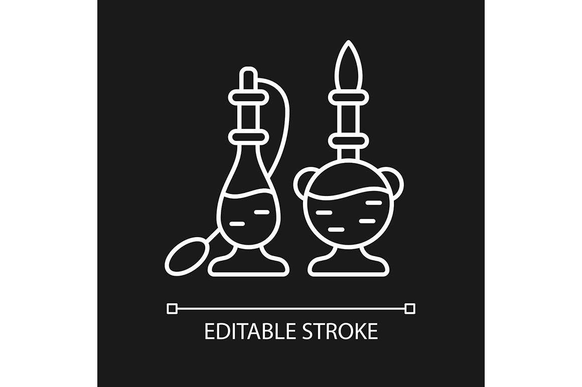 Singapore national symbols linear icons set for dark and light mode