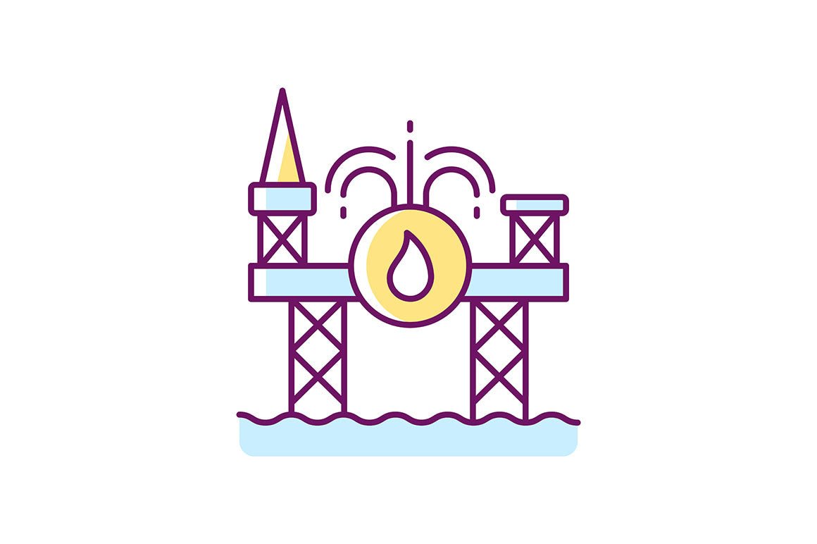 Singapore national symbols RGB color icons set