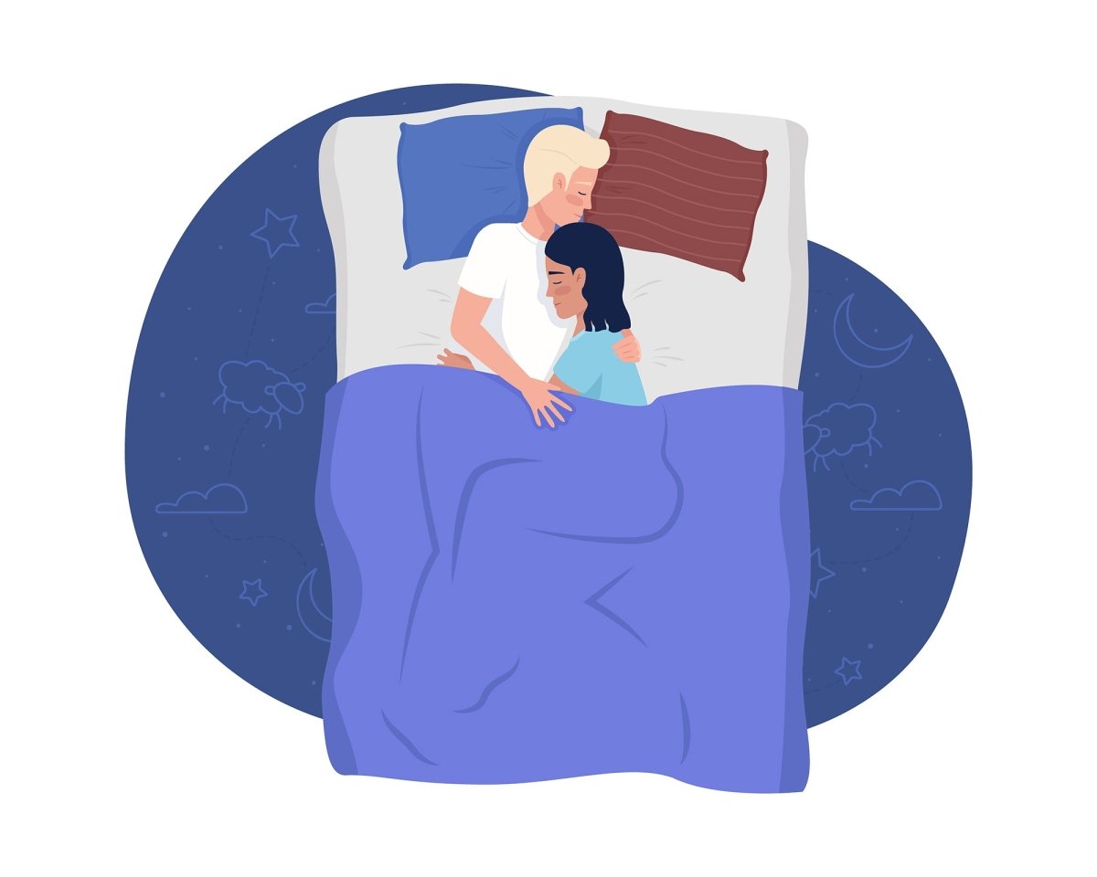 Sleeping people 2D vector isolated illustrations set