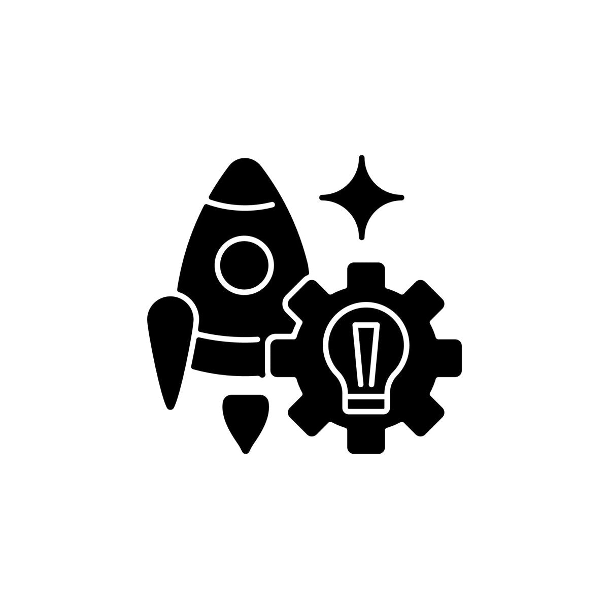 Small business incentives black glyph icons set on white space