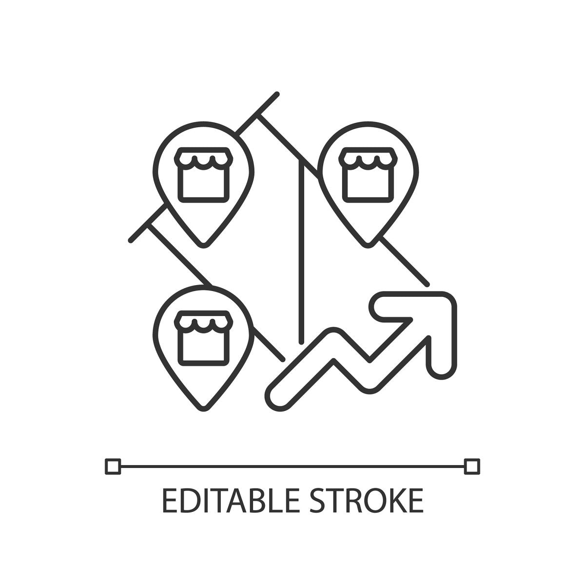 Small business incentives linear icons set for dark and light mode