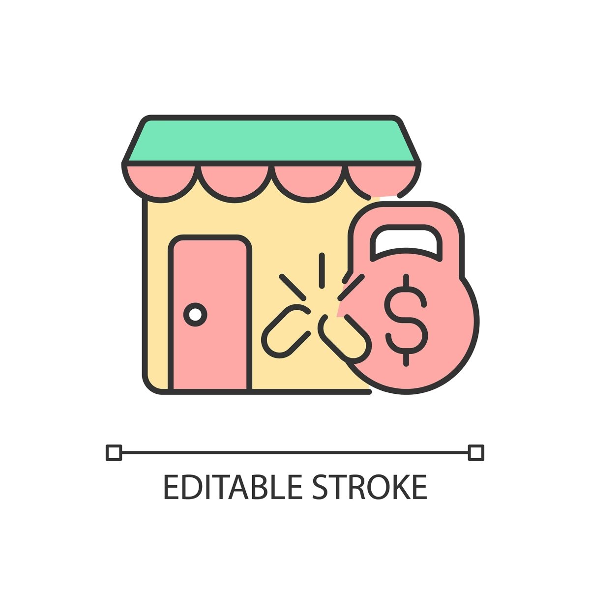 Small business incentives RGB color icons set