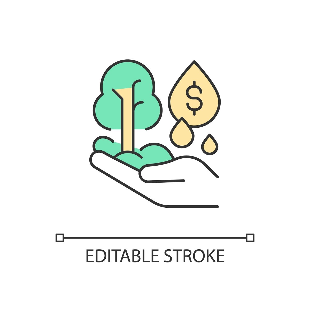 Small business incentives RGB color icons set