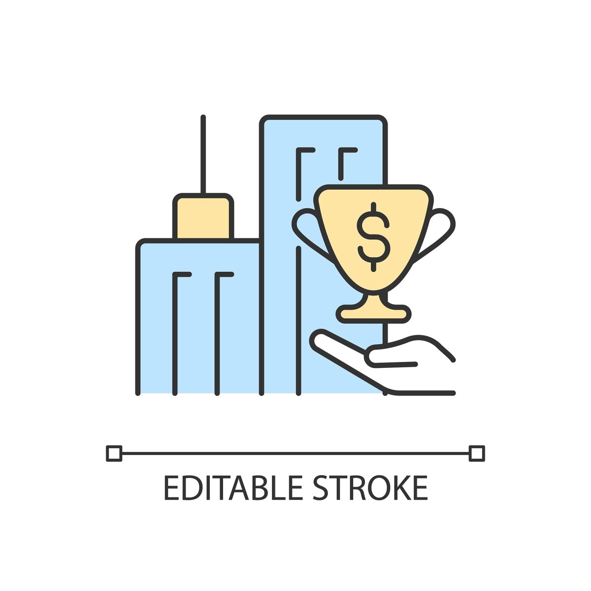 Small business incentives RGB color icons set