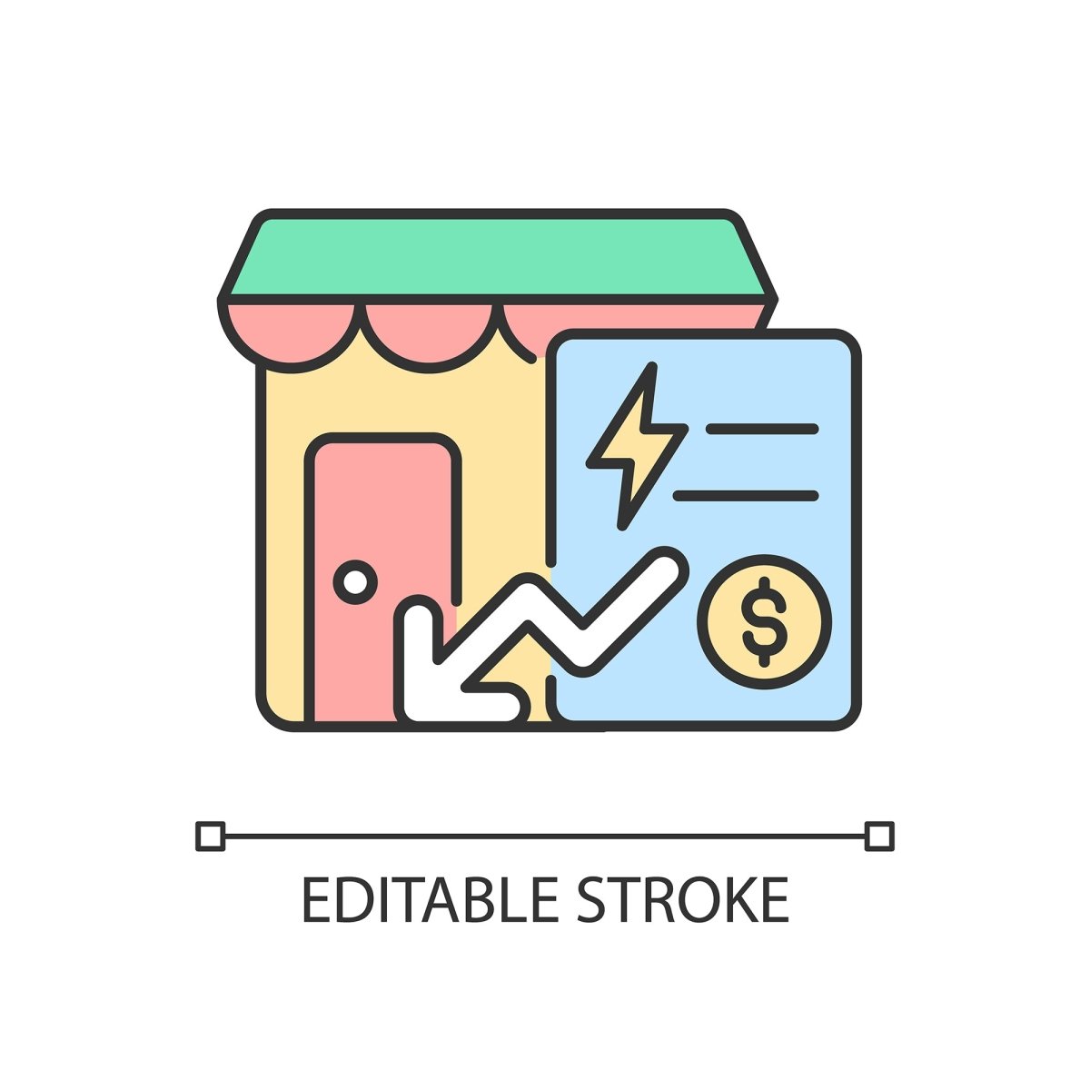 Small business incentives RGB color icons set
