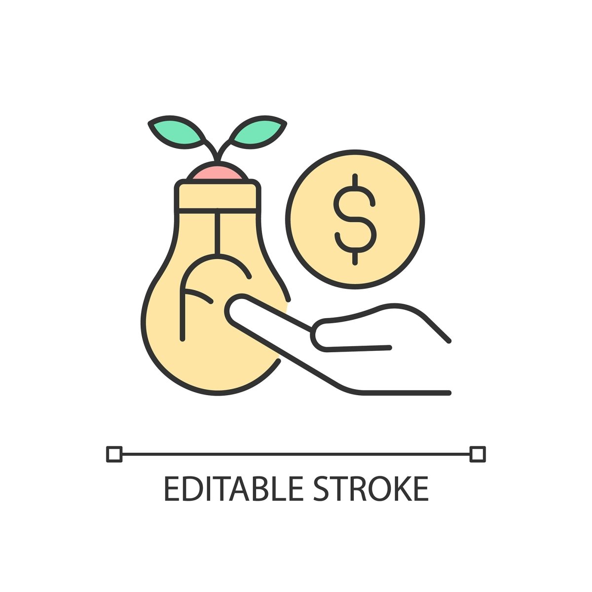 Small business incentives RGB color icons set