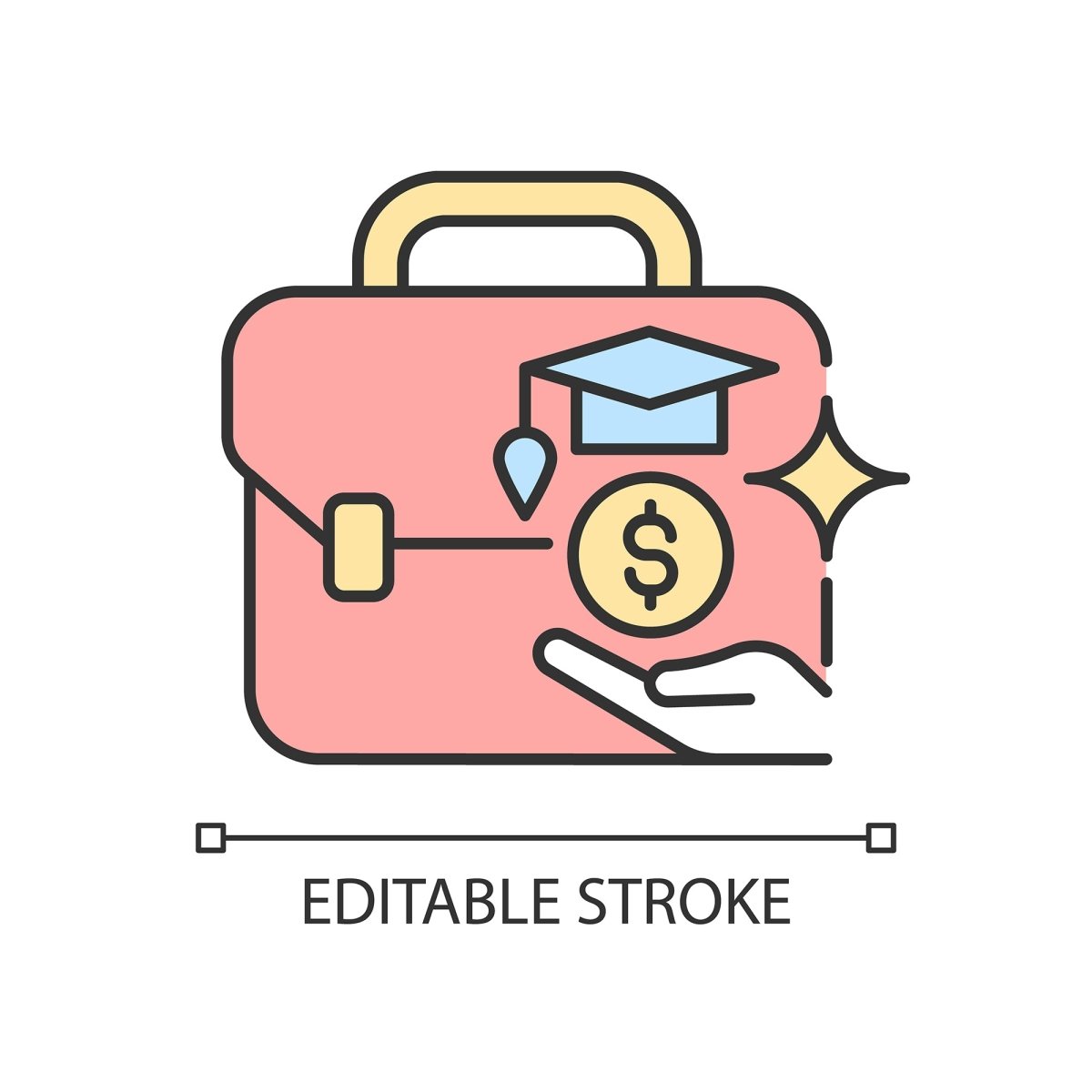 Small business incentives RGB color icons set