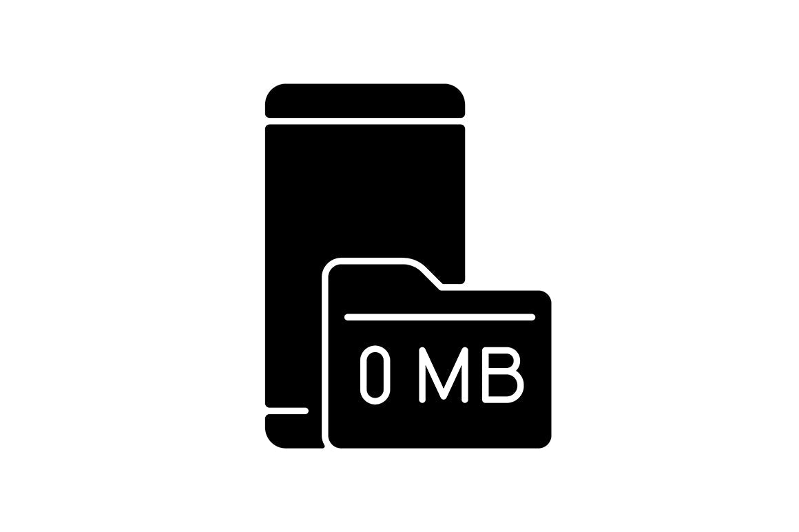 Smartphone repair black glyph icons set on white space