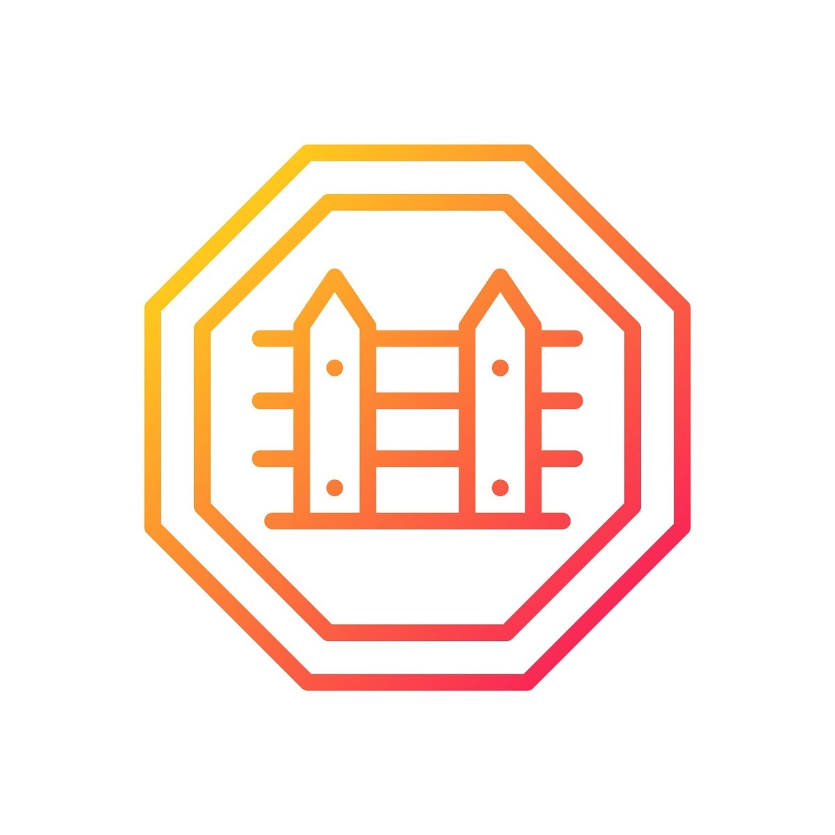 Smuggling gradient linear vector icons set