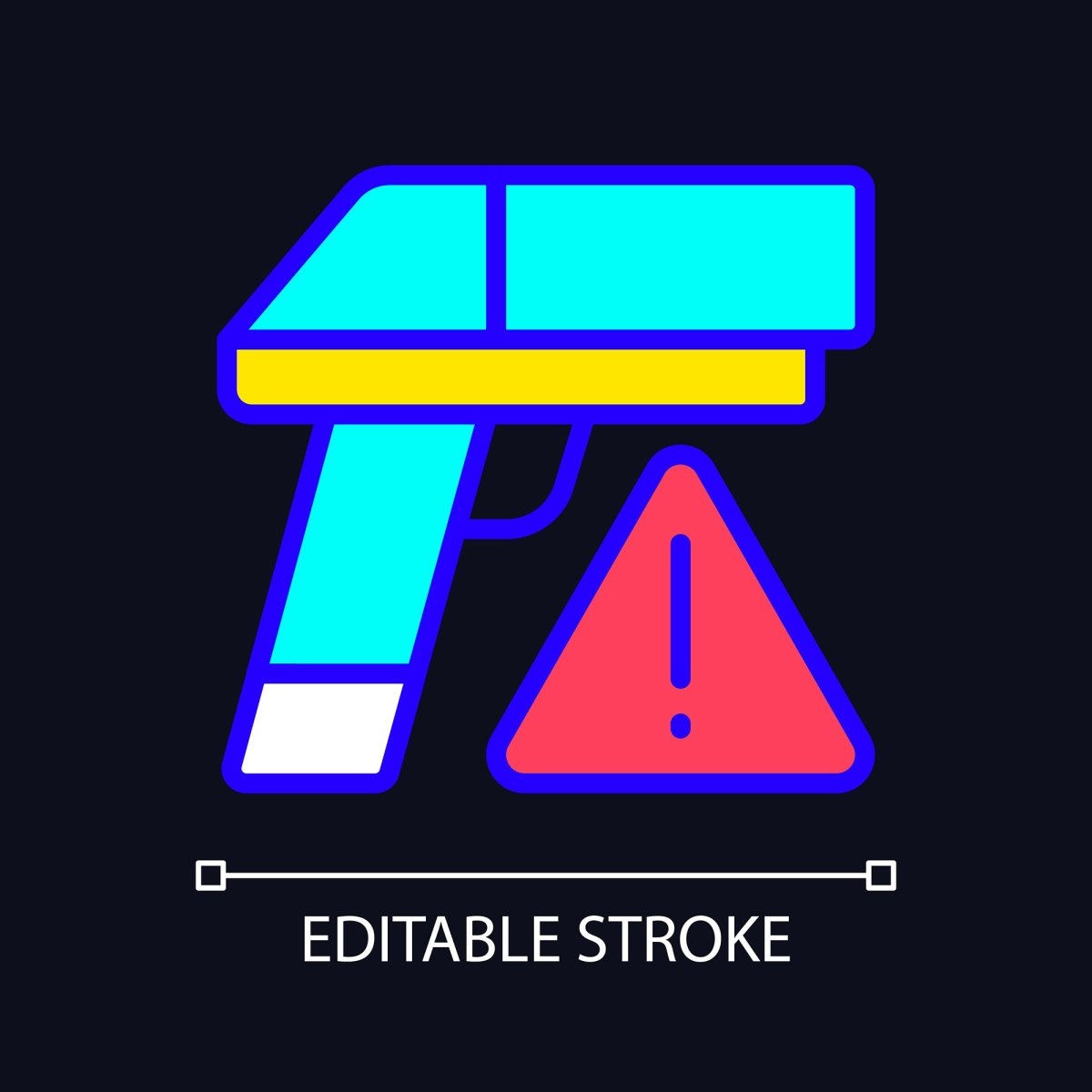 Smuggling light and dark theme RGB color icons set