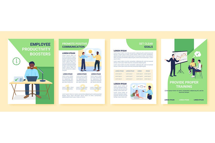 Social challenges at workplace brochure templates