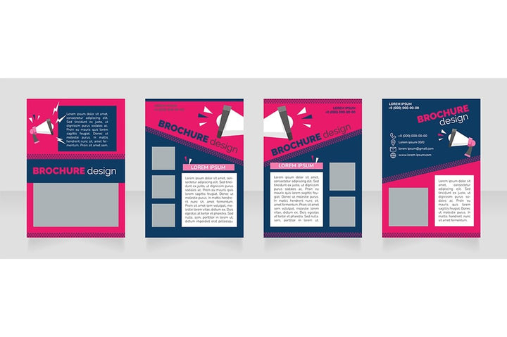 Social media advertisement brochure bundle