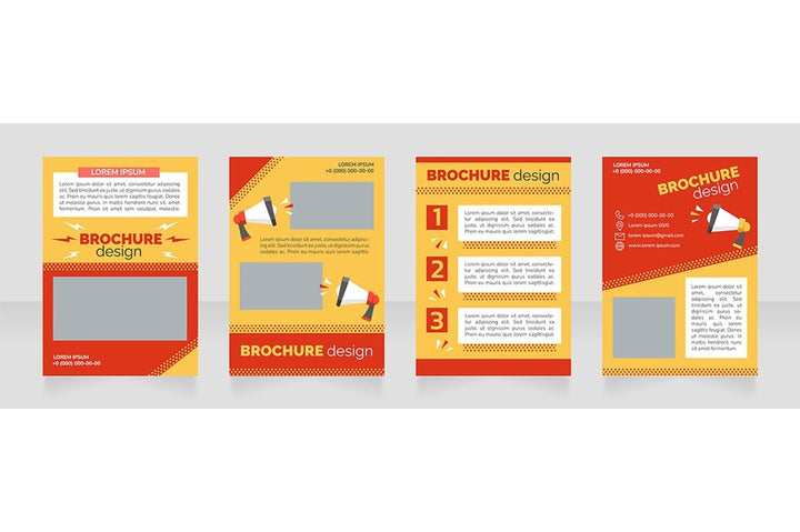 Social media advertisement brochure bundle