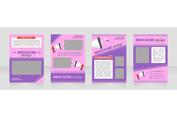 Social media advertisement brochure bundle