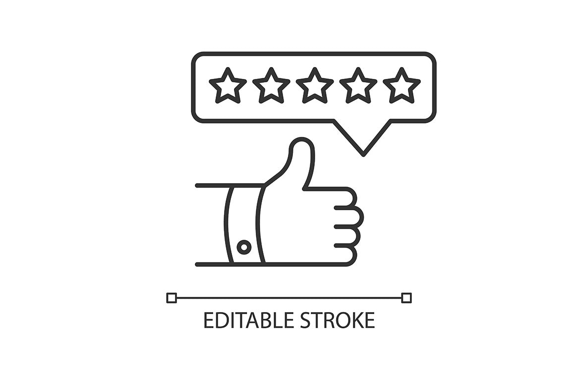 Social media promotion pixel perfect linear icons set