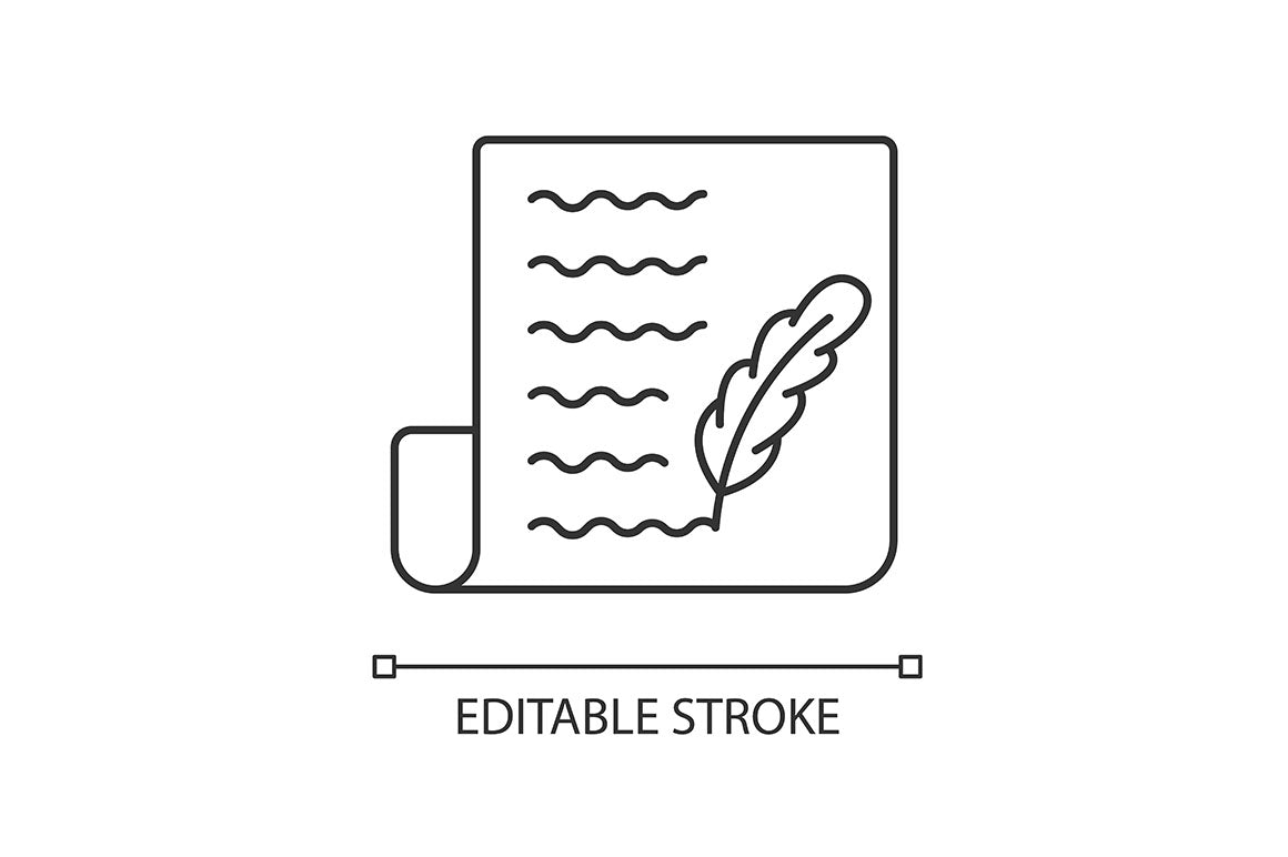 Social media story pixel perfect linear icons set