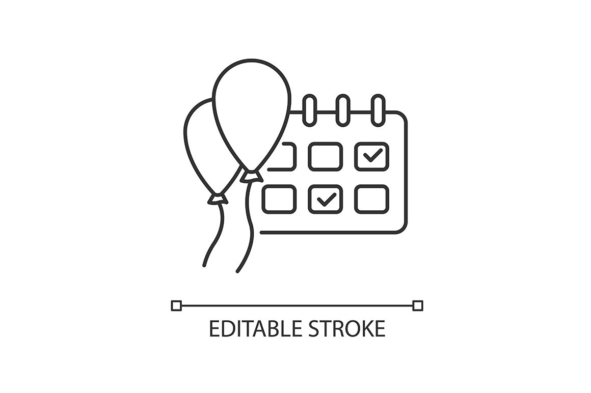 Social media story pixel perfect linear icons set