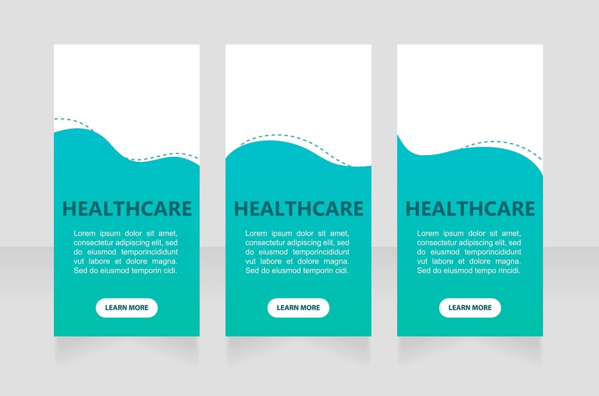 Сommunication webinar web banner design template set