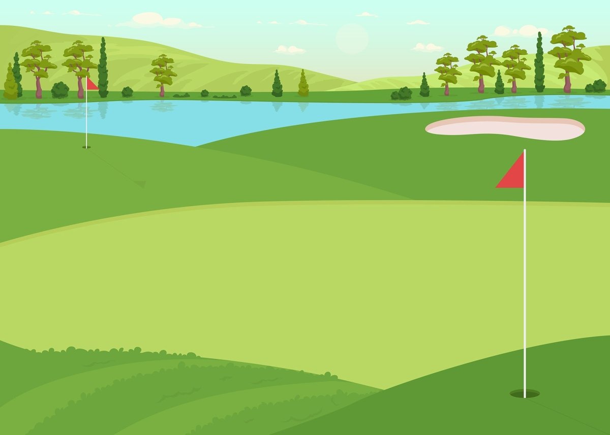 Space for sport flat color vector illustration bundle