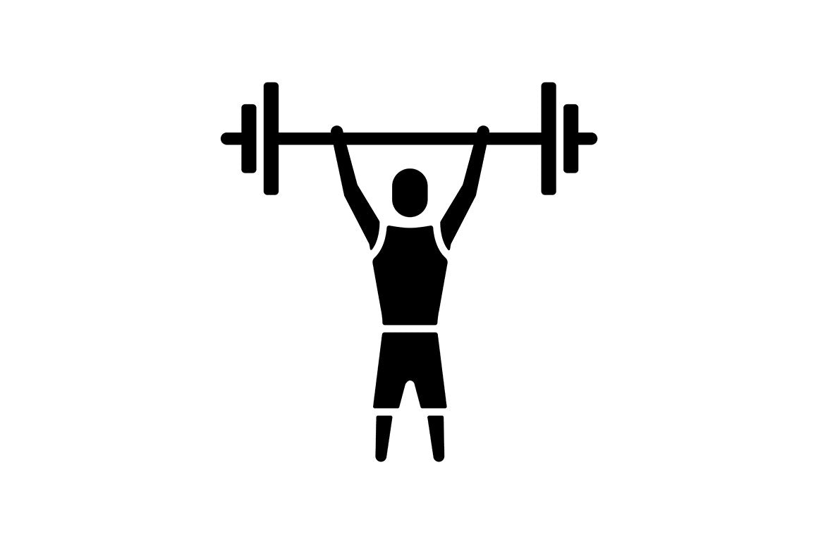 Sport competition black glyph icons set on white space