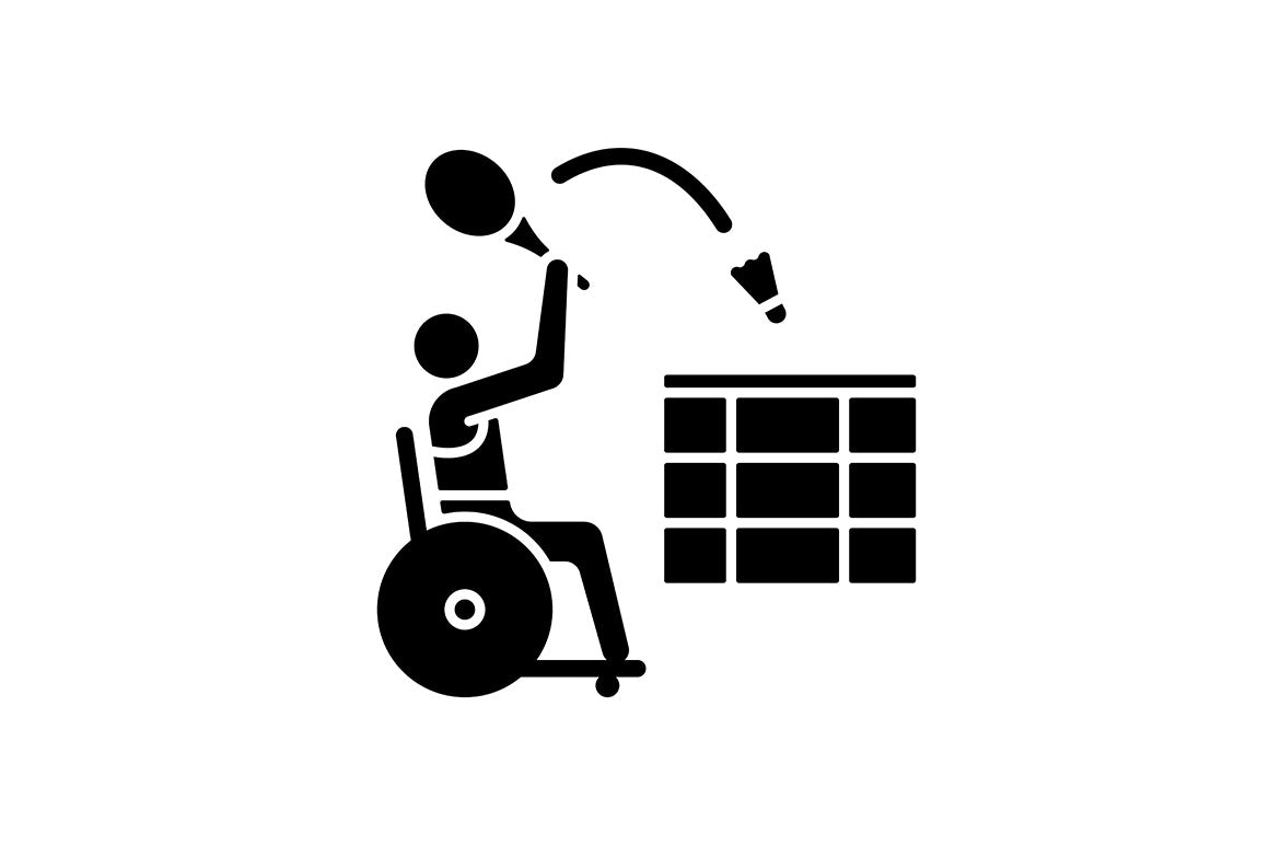 Sport competition black glyph icons set on white space