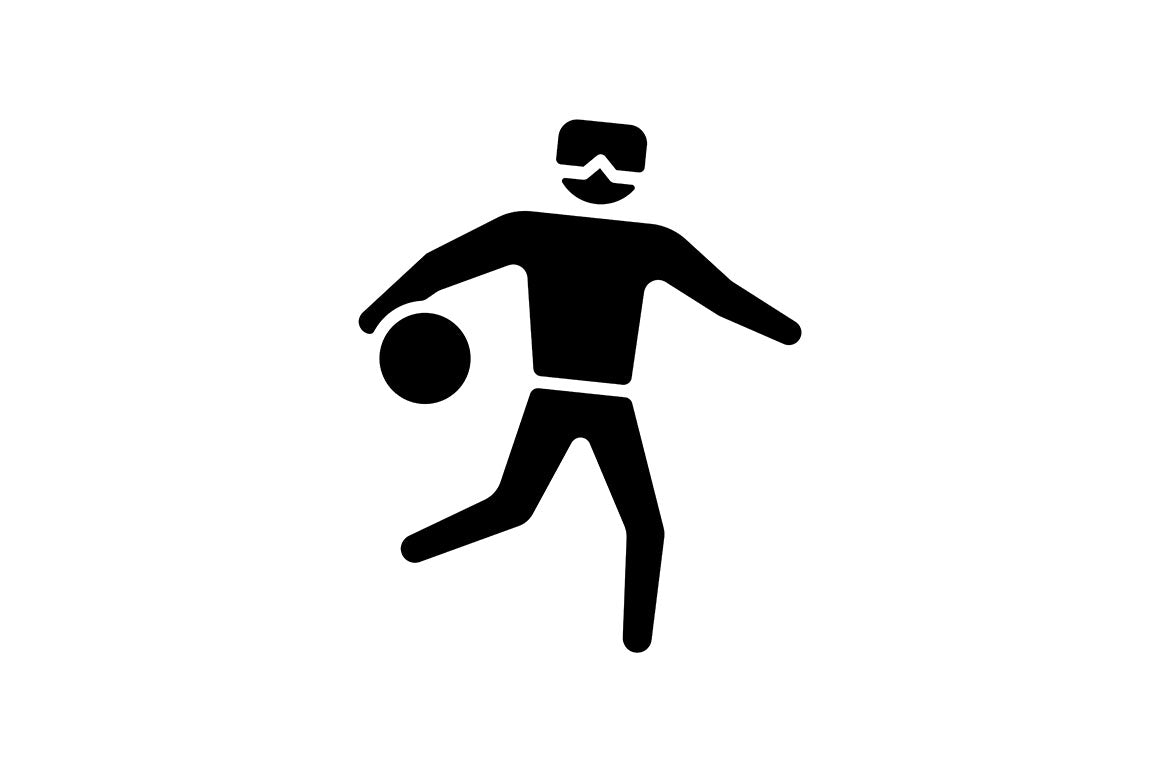 Sport competition black glyph icons set on white space