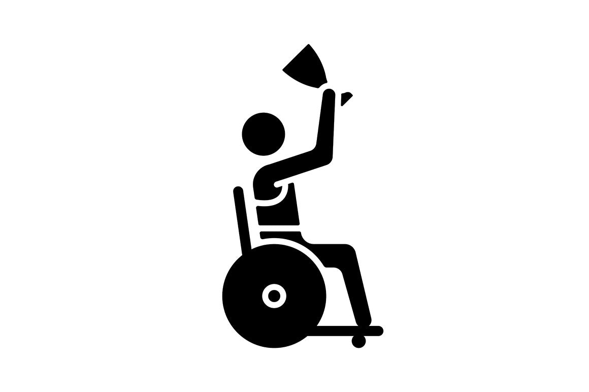 Sport competition black glyph icons set on white space
