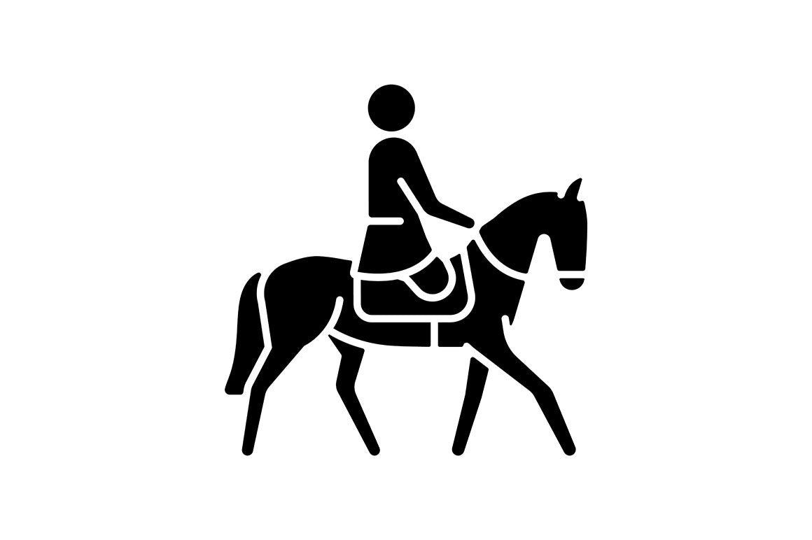 Sport competition black glyph icons set on white space