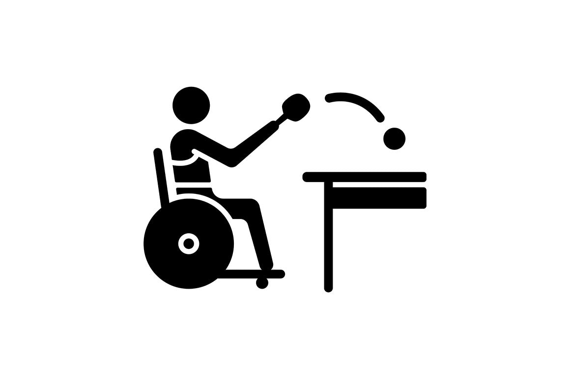 Sport competition black glyph icons set on white space