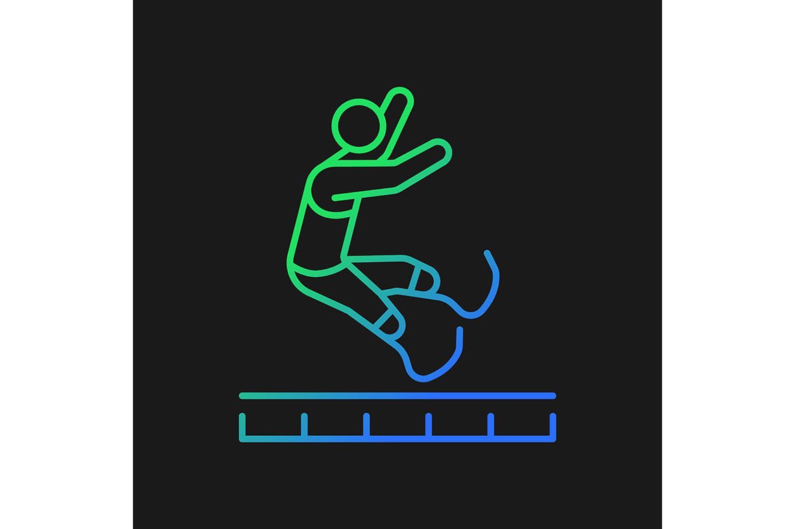 Sport competition gradient icons set for dark and light mode