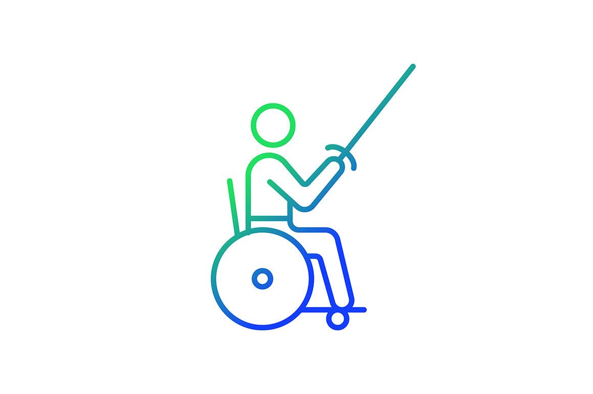 Sport competition gradient icons set for dark and light mode