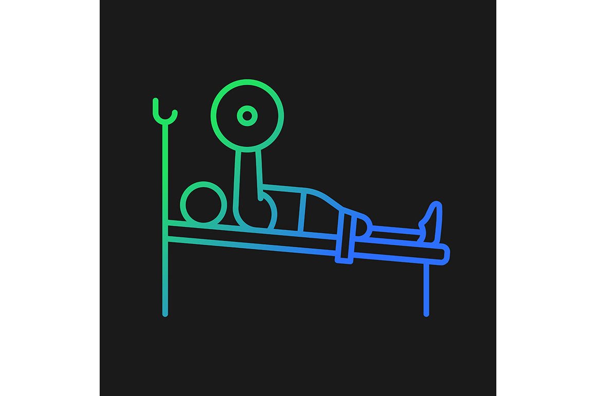 Sport competition gradient icons set for dark and light mode