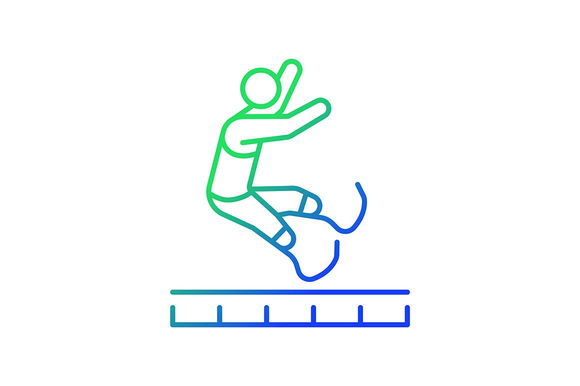 Sport competition gradient icons set for dark and light mode