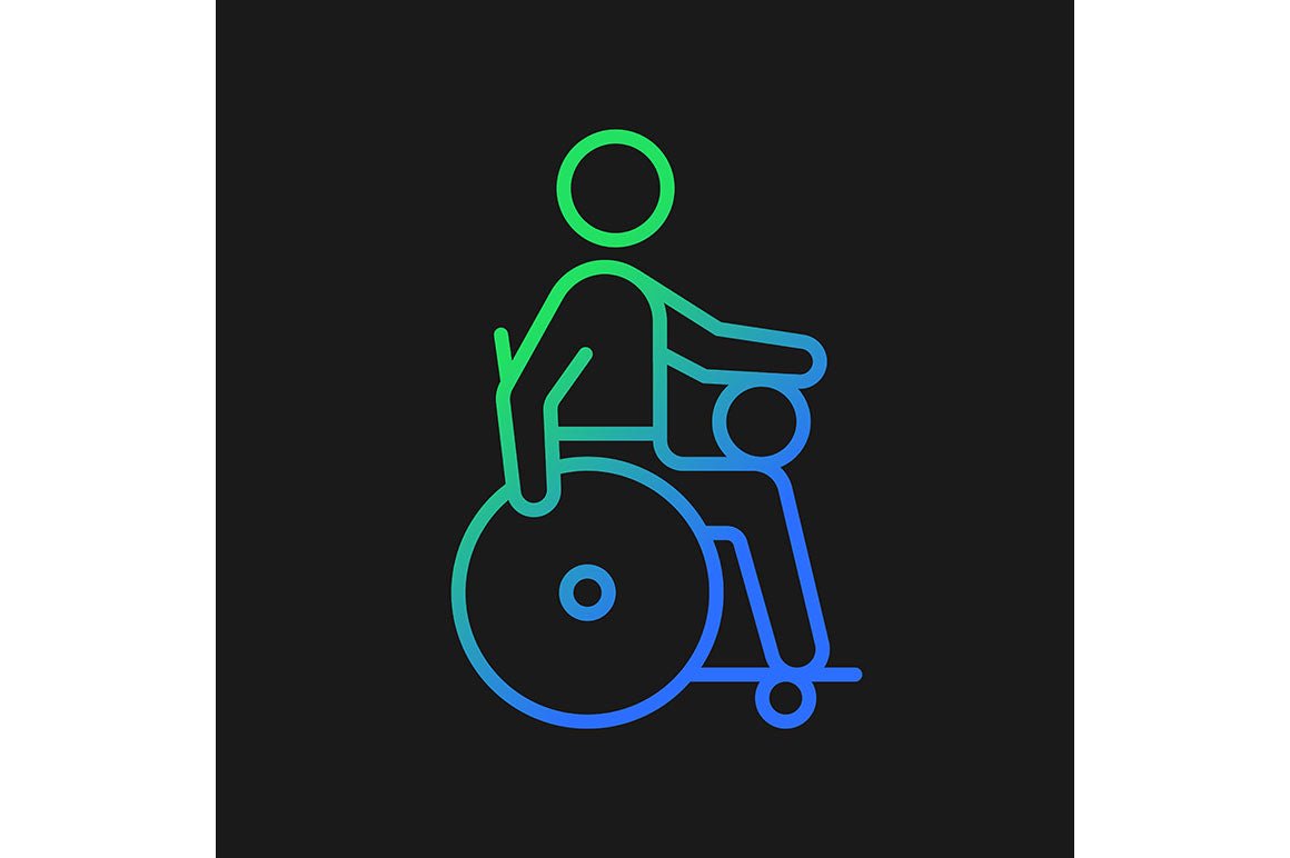 Sport competition gradient icons set for dark and light mode