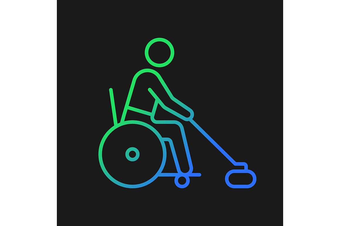 Sport competition gradient icons set for dark and light mode