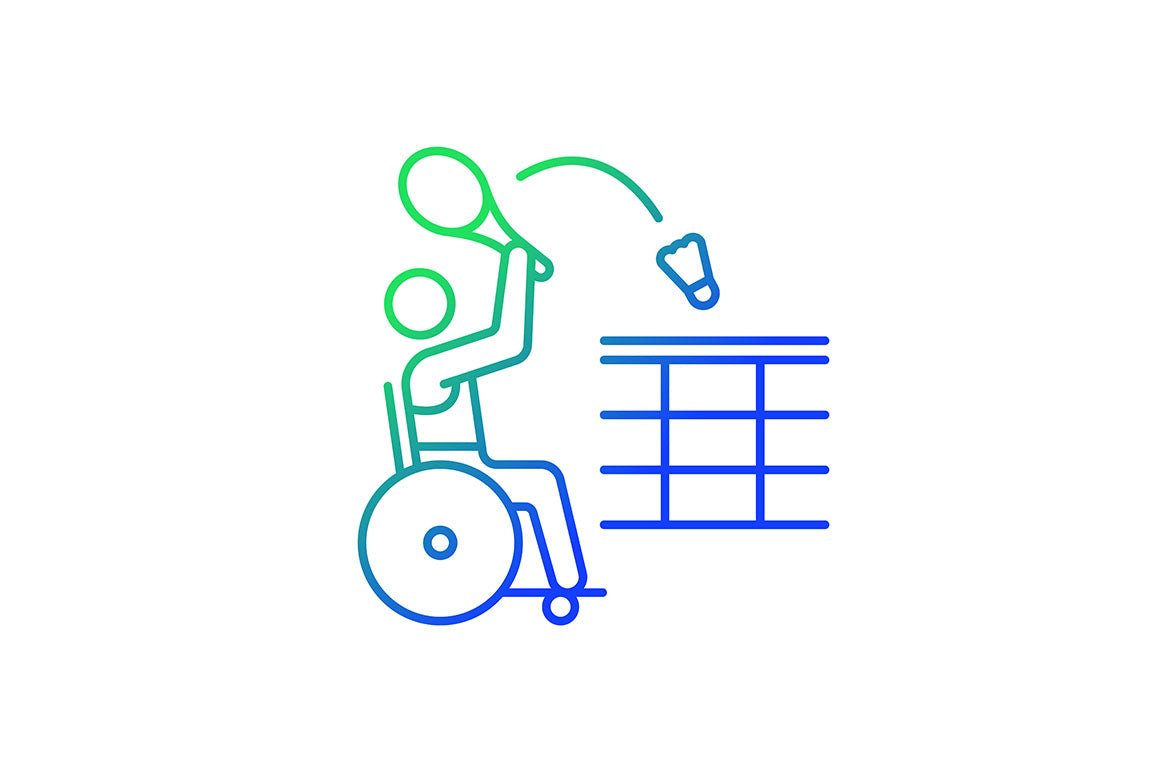 Sport competition gradient icons set for dark and light mode