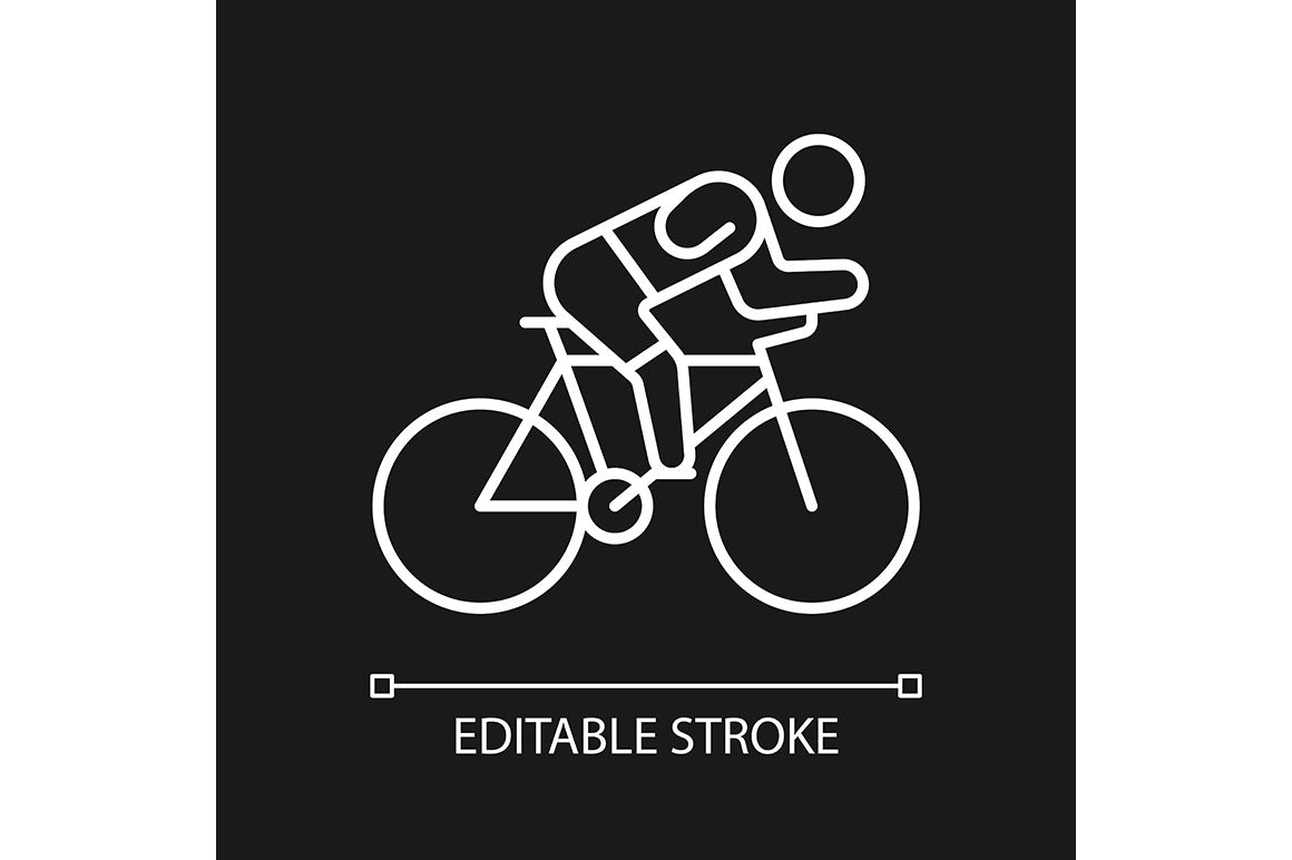 Sport competition linear icons set for dark and light mode