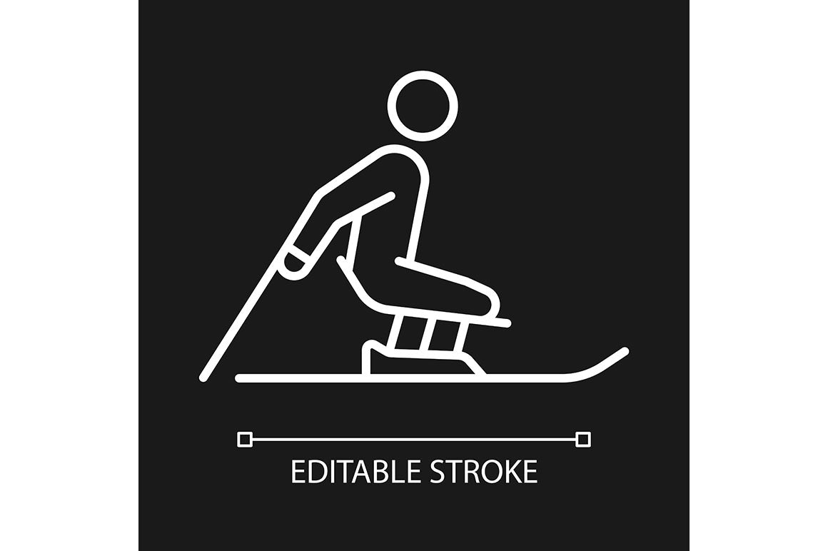 Sport competition linear icons set for dark and light mode