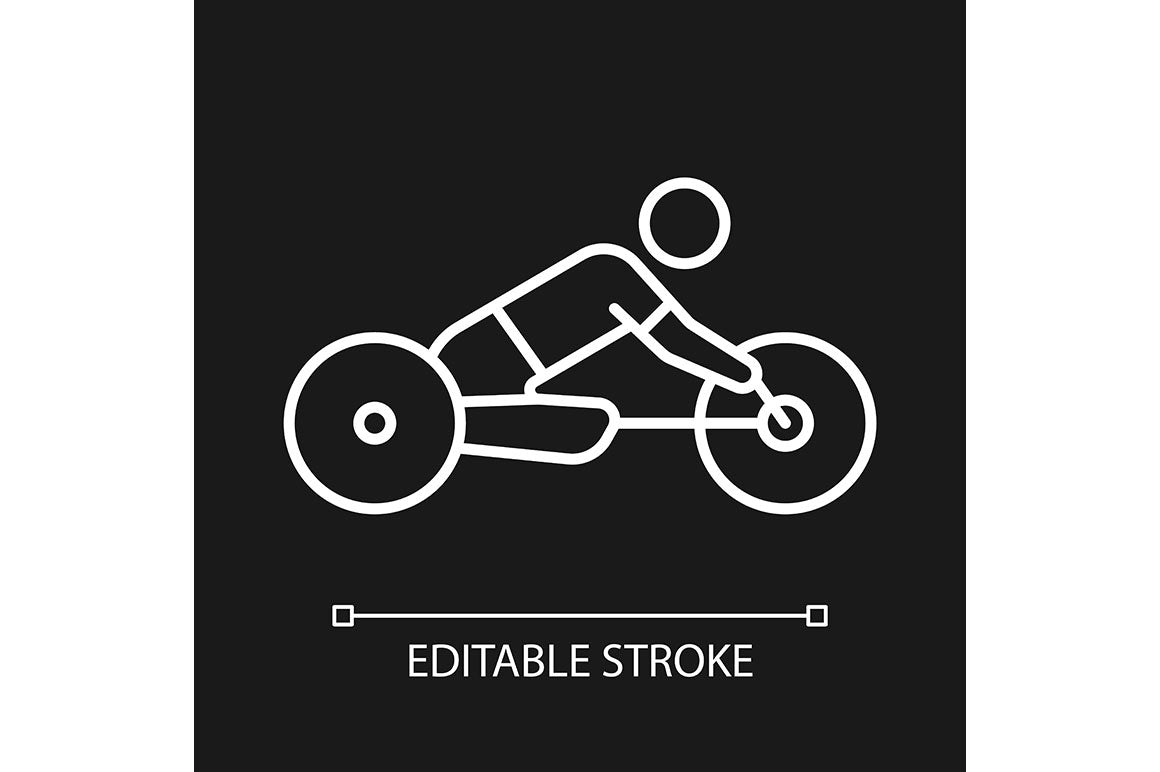 Sport competition linear icons set for dark and light mode