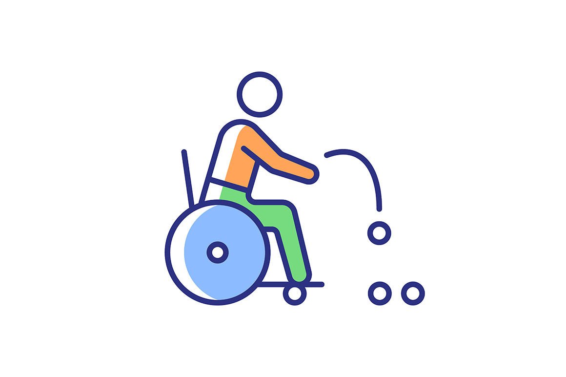 Sport competition RGB color icons set