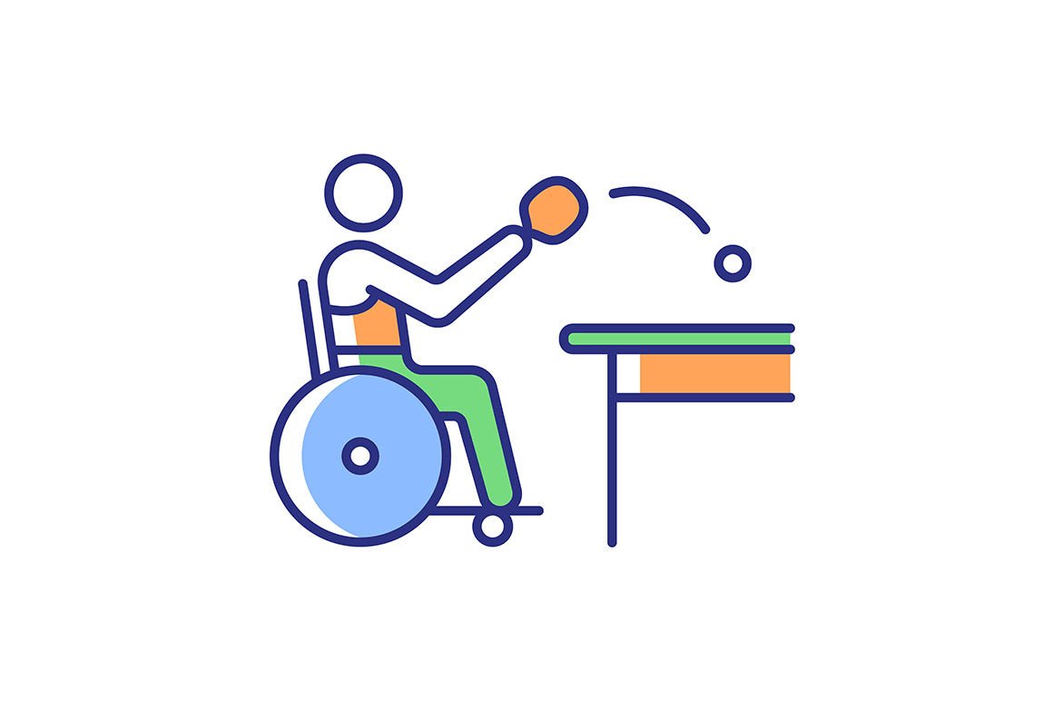 Sport competition RGB color icons set