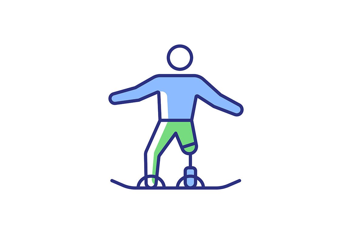 Sport competition RGB color icons set