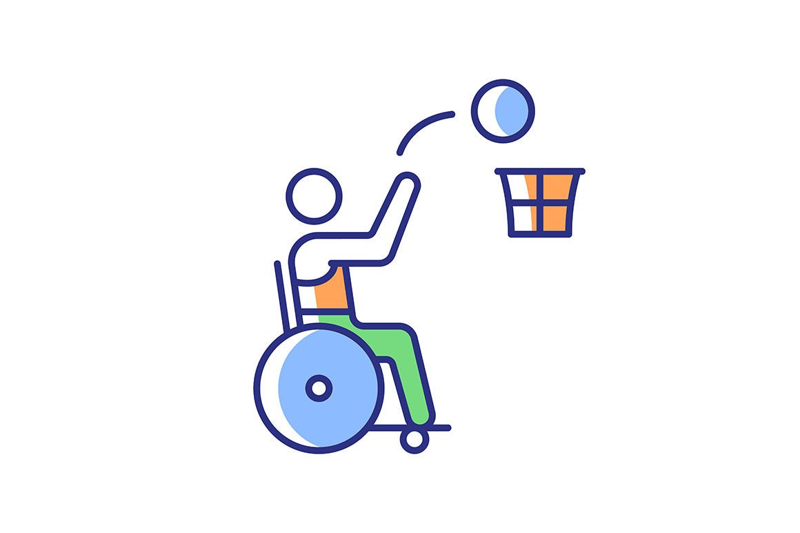 Sport competition RGB color icons set