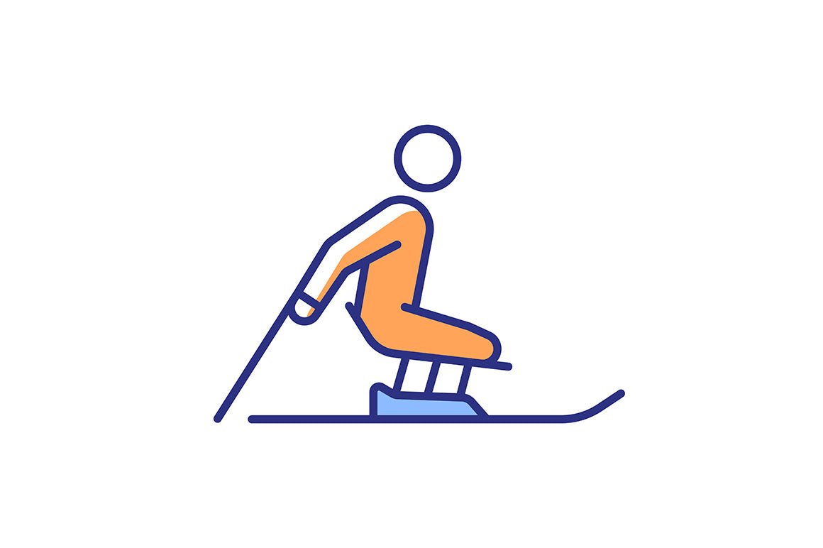 Sport competition RGB color icons set